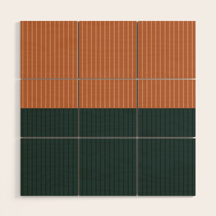 Color Block Lines XIX Wood Wall Art Gallery Image 1