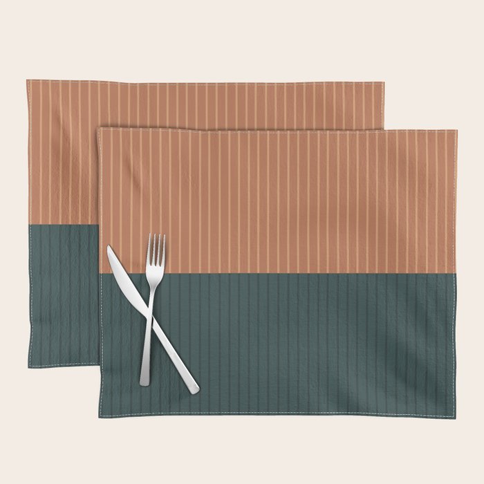 Color Block Lines XIX Placemat Gallery Image 1
