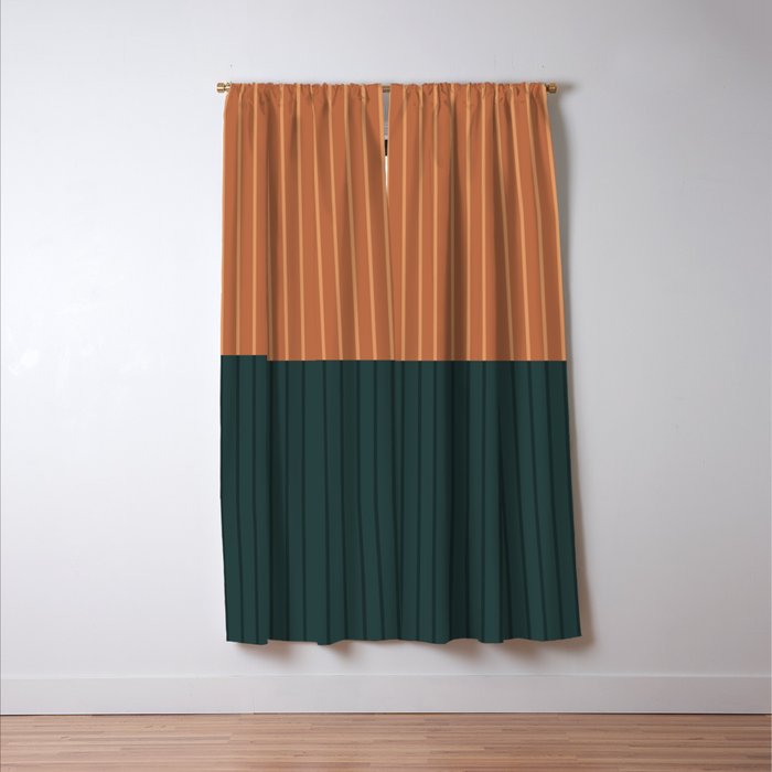 Color Block Lines XIX Window Curtain Gallery Image 3