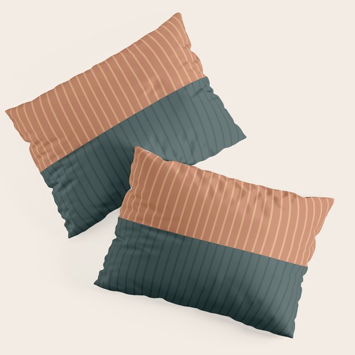Color Block Lines XIX Pillow Sham Gallery Image 3