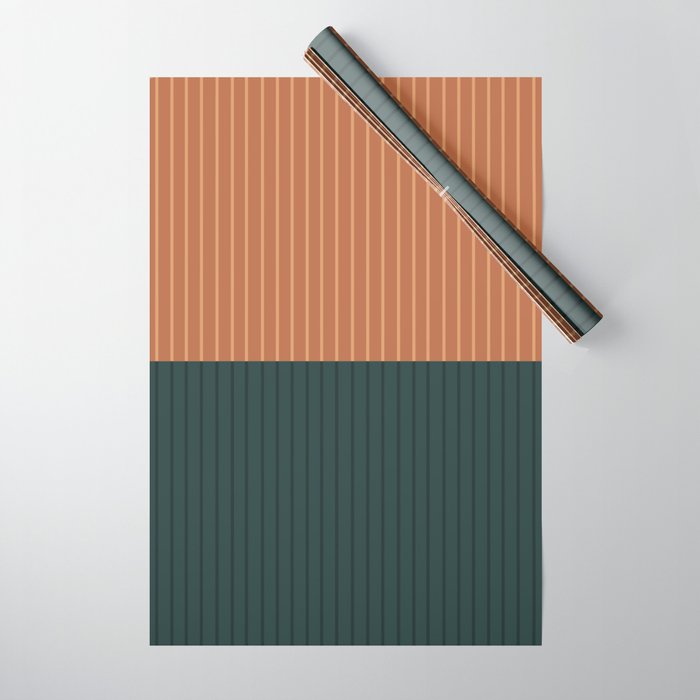 Color Block Lines XIX Wrapping Paper Gallery Image 1