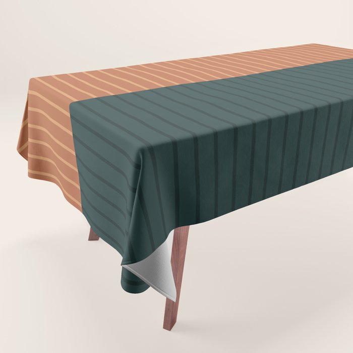 Color Block Lines XIX Tablecloth Gallery Image 1