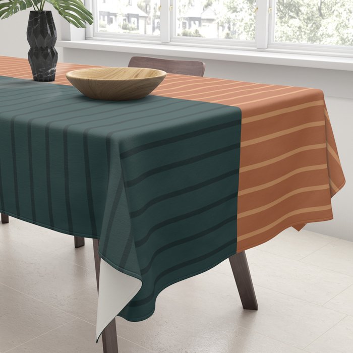 Color Block Lines XIX Tablecloth Gallery Image 3