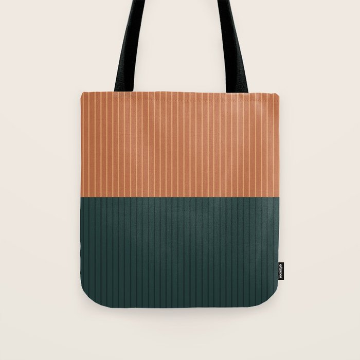 Color Block Lines XIX Tote Bag Gallery Image 1