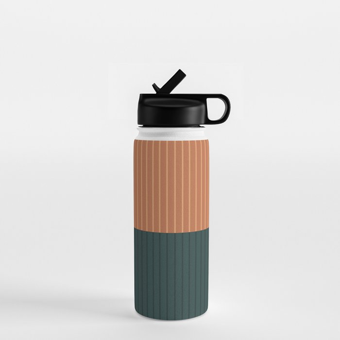 Color Block Lines XIX Water Bottle Gallery Image 1