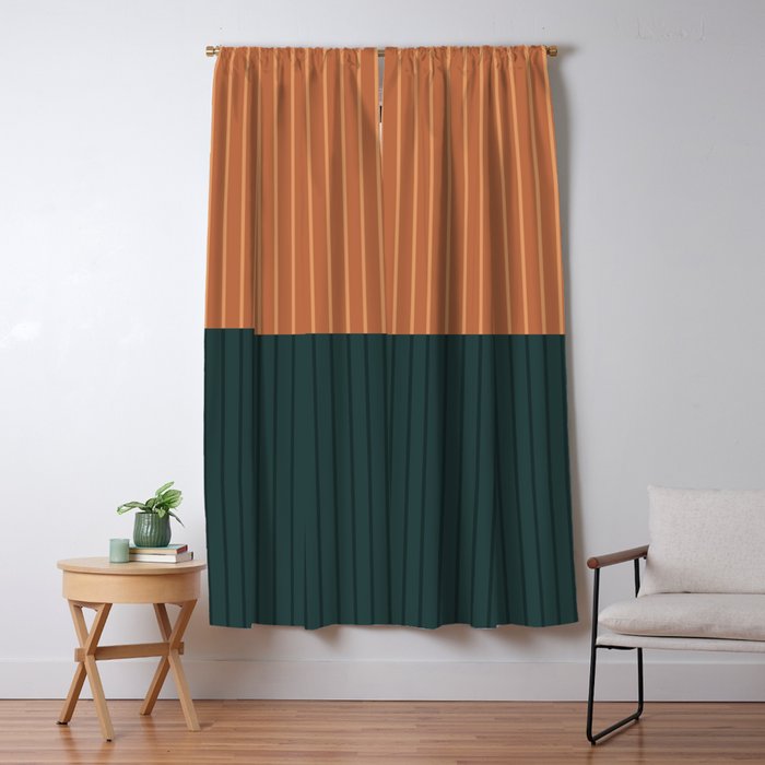 Color Block Lines XIX Window Curtain Gallery Image 5