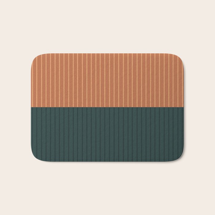 Color Block Lines XIX Bath Mat Gallery Image 1