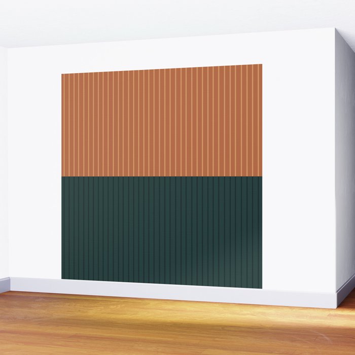 Color Block Lines XIX Wall Mural Gallery Image 2