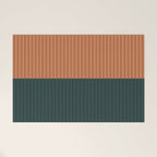 Color Block Lines XIX Welcome Mat Gallery Image 1