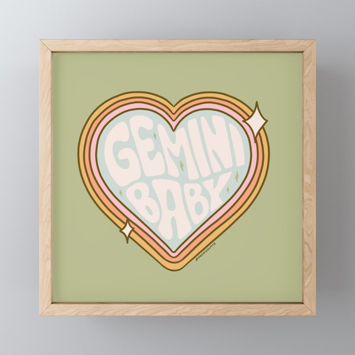 Gemini Baby Mini Art Print Gallery Image 1