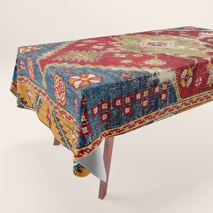 Çal Southwest Anatolian Rug Print Tablecloth Gallery Image 1