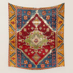 Çal Southwest Anatolian Rug Print Wall Tapestry Gallery Image 4
