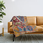 Çal Southwest Anatolian Rug Print Throw Blanket Gallery Image 1