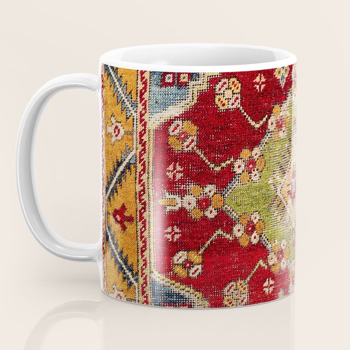 Çal Southwest Anatolian Rug Print Coffee Mug Gallery Image 3