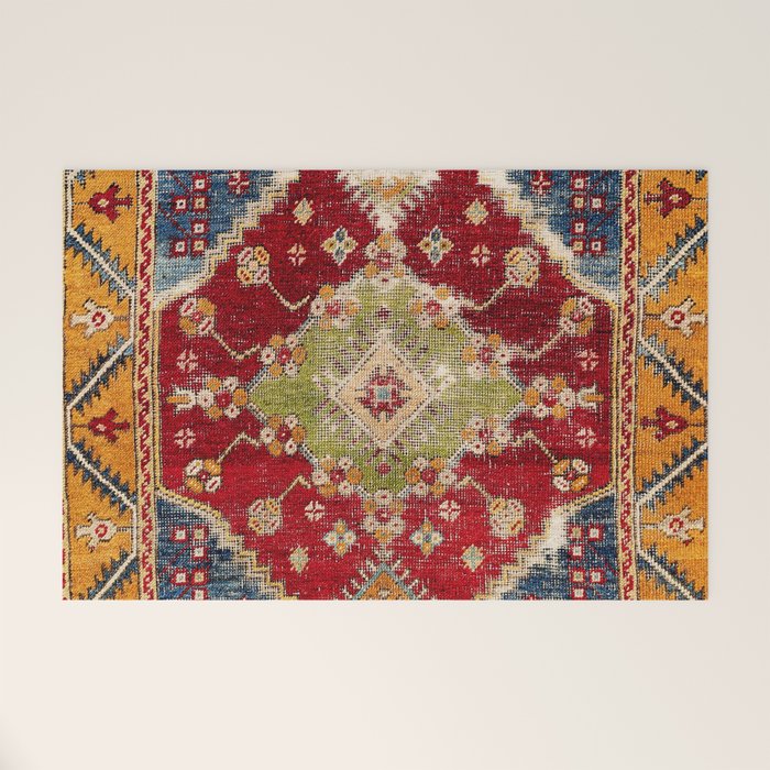 Çal Southwest Anatolian Rug Print Welcome Mat Gallery Image 1