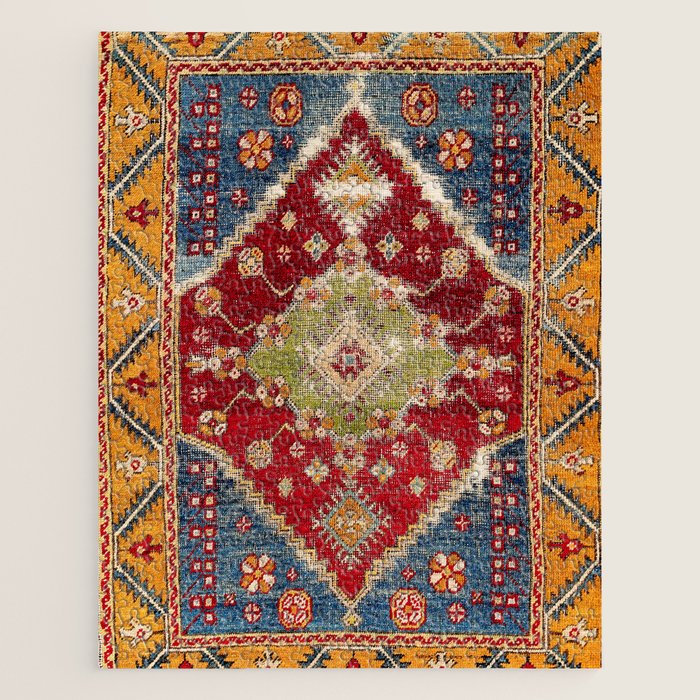Çal Southwest Anatolian Rug Print Jigsaw Puzzle Gallery Image 1
