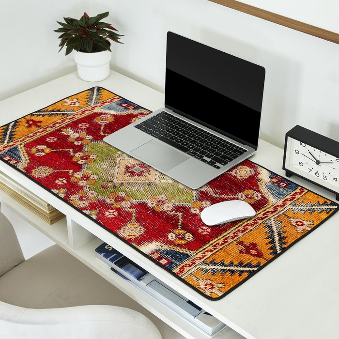 Çal Southwest Anatolian Rug Print Desk Mat Gallery Image 2