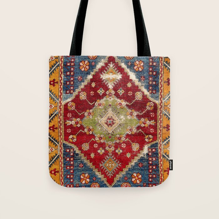 Çal Southwest Anatolian Rug Print Tote Bag Gallery Image 1