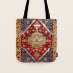 Çal Southwest Anatolian Rug Print Tote Bag Gallery Image 1