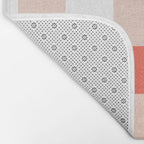 Playful Summer Gingham Check pattern Bath Mat Gallery Image 2