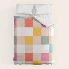 Playful Summer Gingham Check pattern Duvet Cover Gallery Image 6