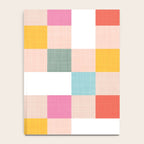 Playful Summer Gingham Check pattern Notebook Gallery Image 4