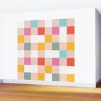 Playful Summer Gingham Check pattern Wall Mural Gallery Image 2