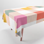 Playful Summer Gingham Check pattern Tablecloth Gallery Image 1