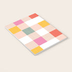 Playful Summer Gingham Check pattern Notebook Gallery Image 3