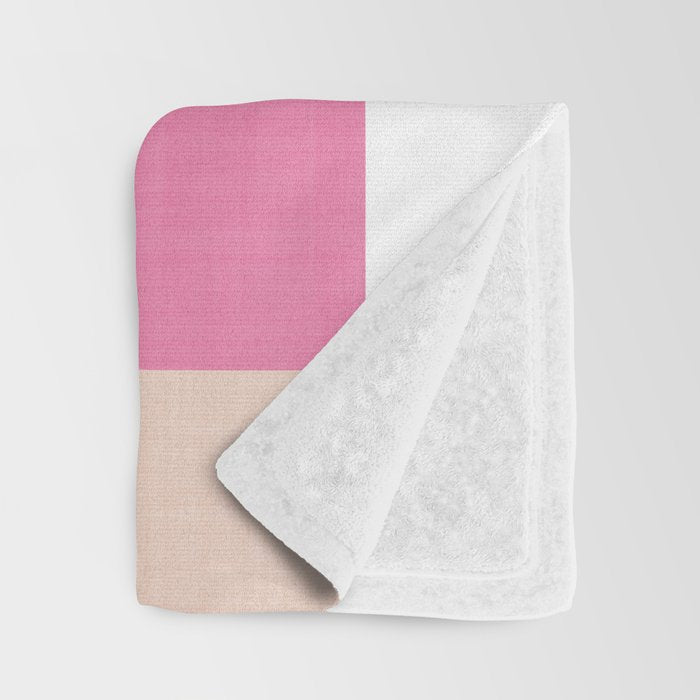 Playful Summer Gingham Check pattern Throw Blanket Gallery Image 3