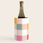 Playful Summer Gingham Check pattern Wine Chiller Gallery Image 2