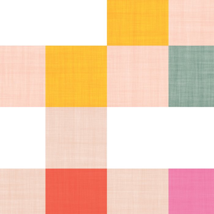 Playful Summer Gingham Check pattern Coffee Mug Gallery Image 2
