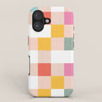 Playful Summer Gingham Check pattern iPhone Case Gallery Image 1