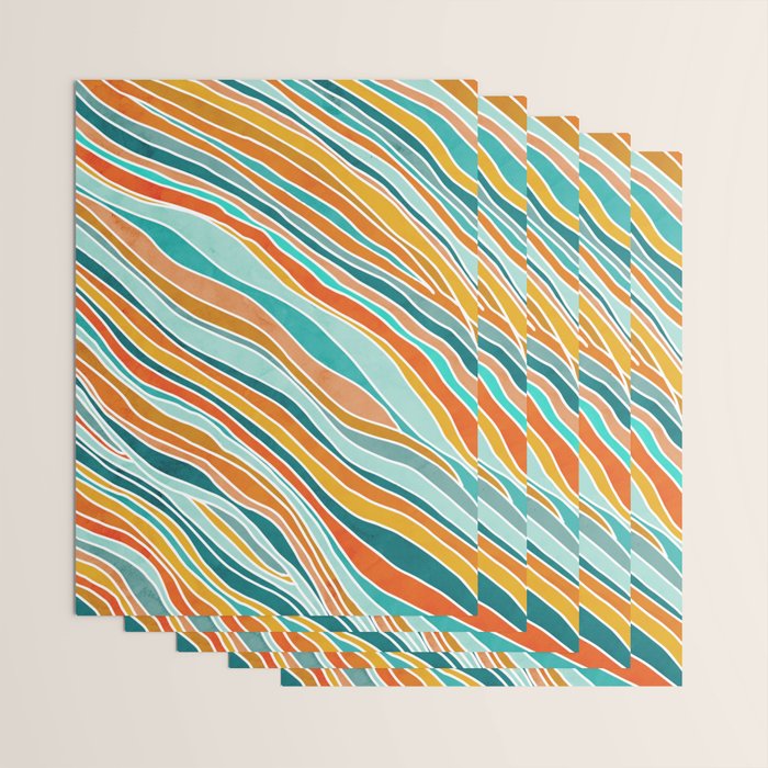 Colorful Summer Stripes Wrapping Paper Gallery Image 3
