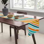 Colorful Summer Stripes Table Runner Gallery Image 2