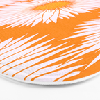 Orange and White Sunflowers Bath Mat Gallery Image 3