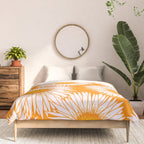 Orange and White Sunflowers Comforter Gallery Image 3