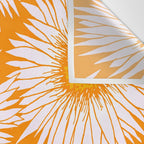 Orange and White Sunflowers Wall Tapestry Gallery Image 3