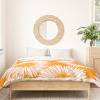 Orange and White Sunflowers Duvet Cover Gallery Image 3