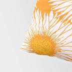 Orange and White Sunflowers Pillow Sham Gallery Image 4
