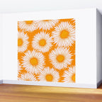 Orange and White Sunflowers Wall Mural Gallery Image 2