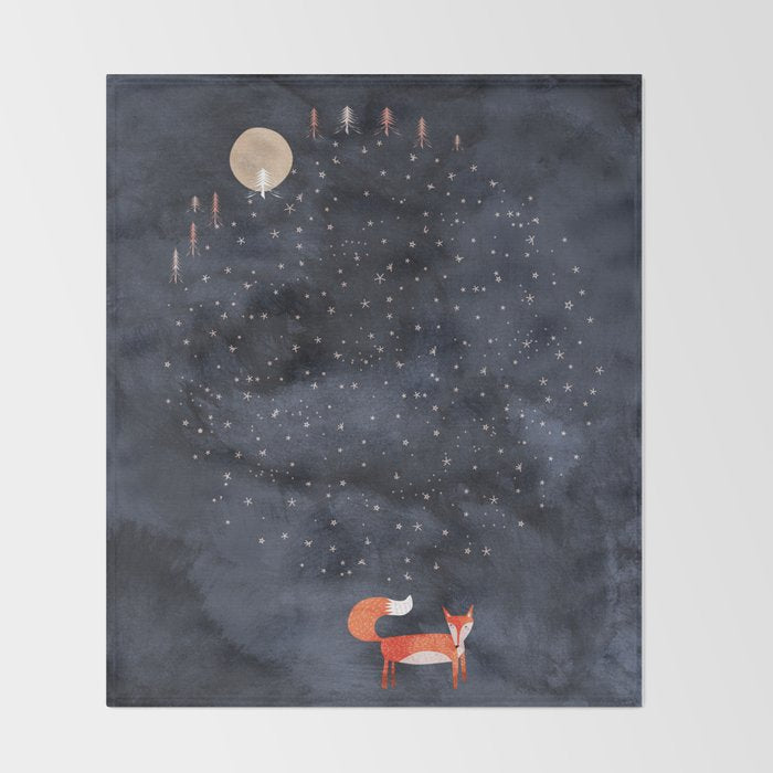 Fox Dream Throw Blanket Gallery Image 2