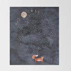 Fox Dream Throw Blanket Gallery Image 2