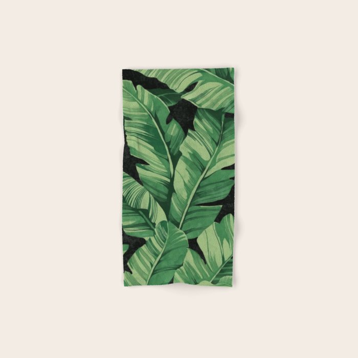 Tropical banana leaves II Bath Towel Gallery Image 1