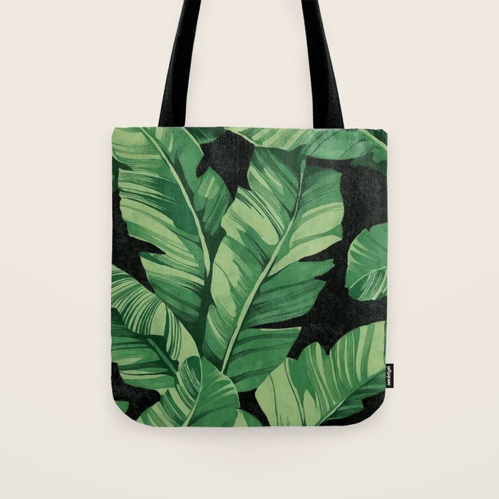 Tropical banana leaves II Tote Bag Gallery Image 1