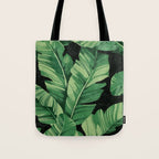 Tropical banana leaves II Tote Bag Gallery Image 1