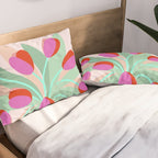 Full Bloom Tulips in a Vase  Pillow Sham Gallery Image 2