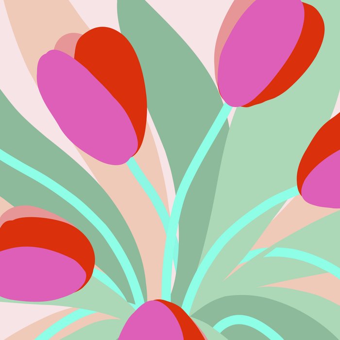 Full Bloom Tulips in a Vase  Coffee Mug Gallery Image 2