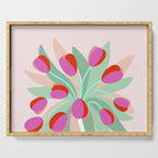 Full Bloom Tulips in a Vase  Serving Tray Gallery Image 1