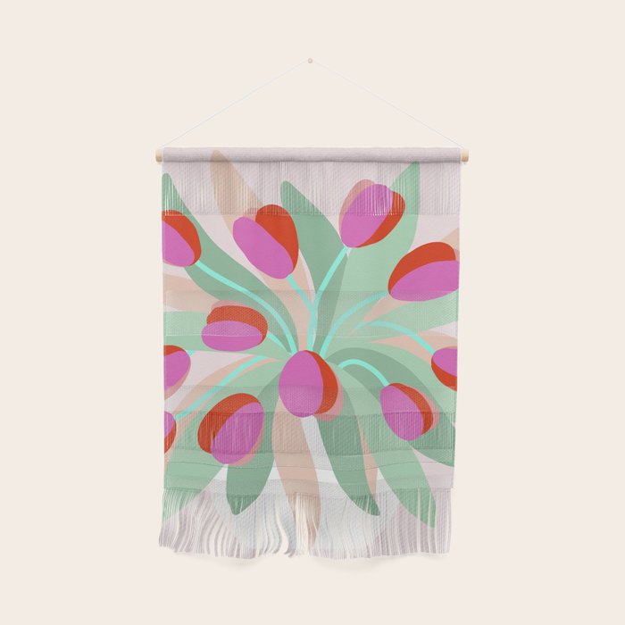 Full Bloom Tulips in a Vase  Wall Hanging Gallery Image 1